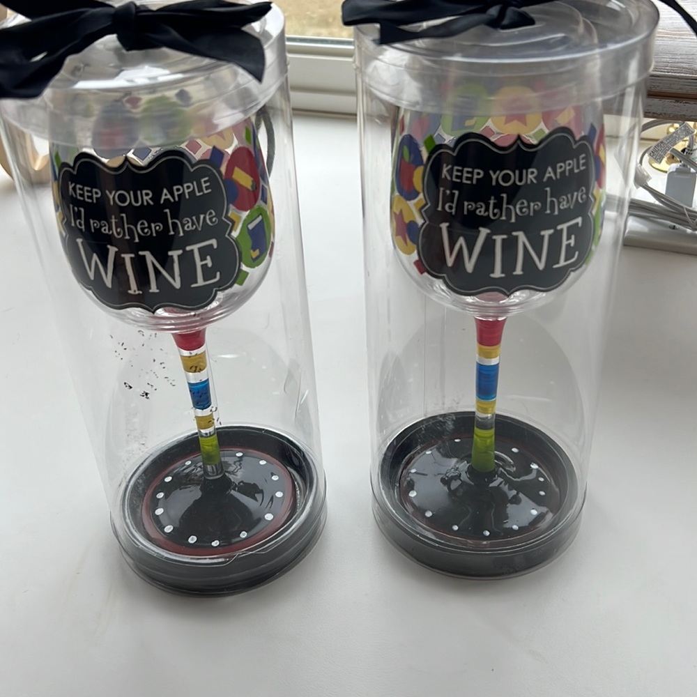 Wine Glasses for teachers